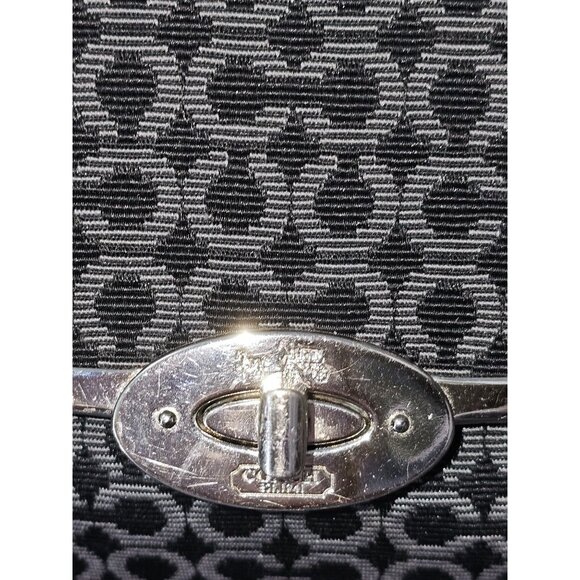 Coach Women's Black Canvas Madison Madeline Satchel Bag Medium 1941 - Picture 10 of 15